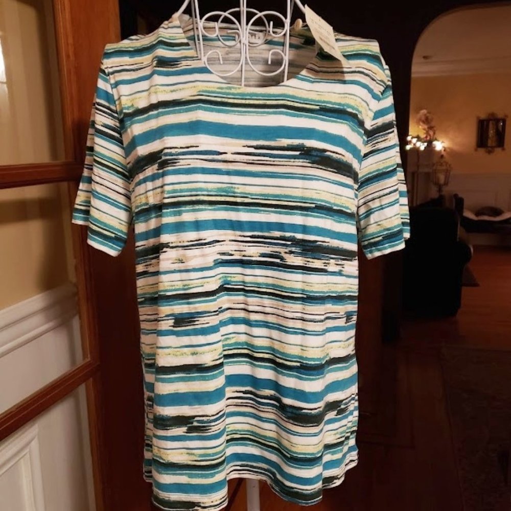 NWT Eastex sz 12 striped shirt / UK sz 14